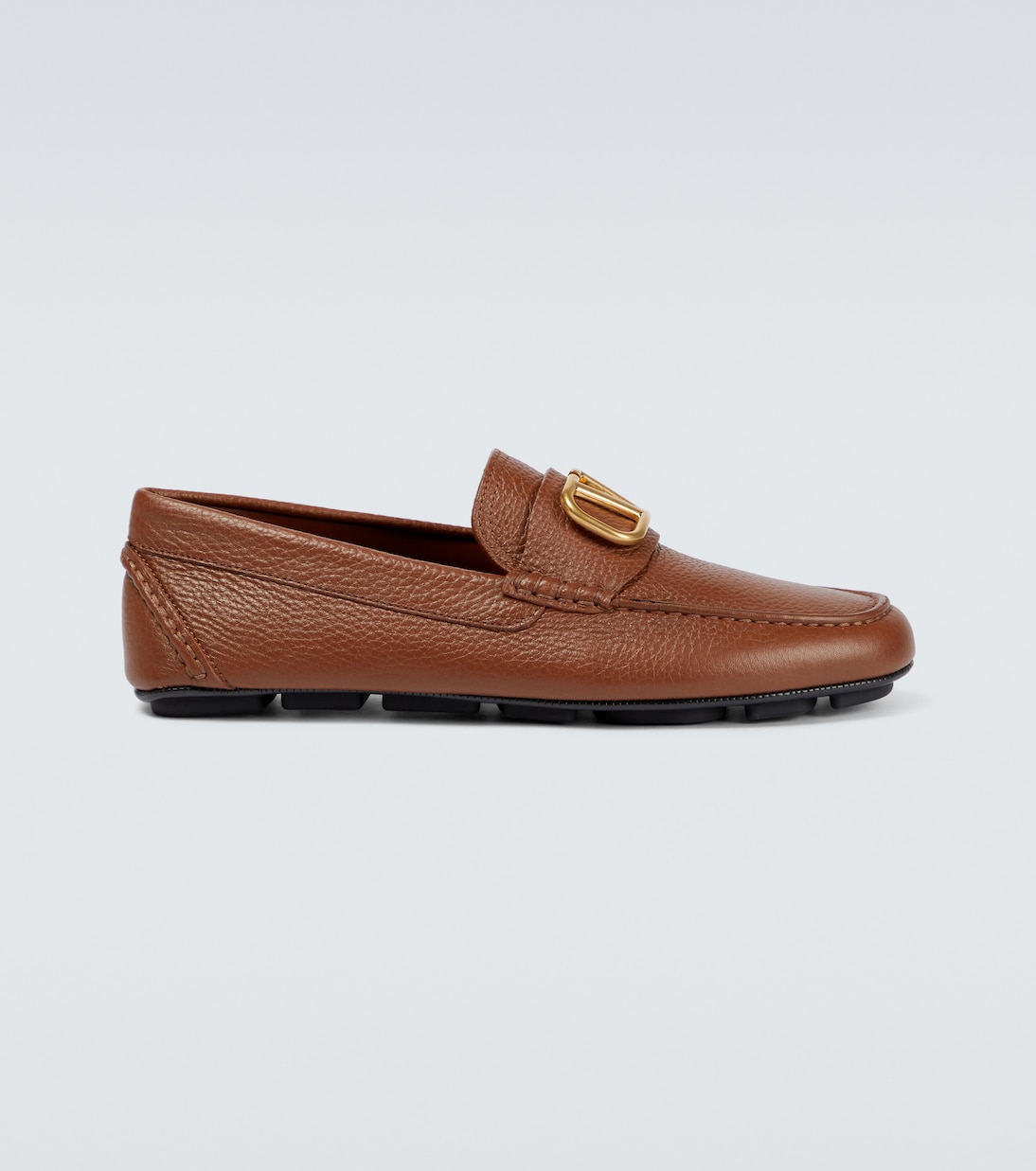 VLogo leather loafers | Valentino Garavani