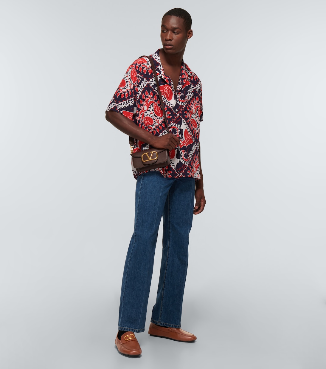 VLogo leather loafers | Valentino Garavani