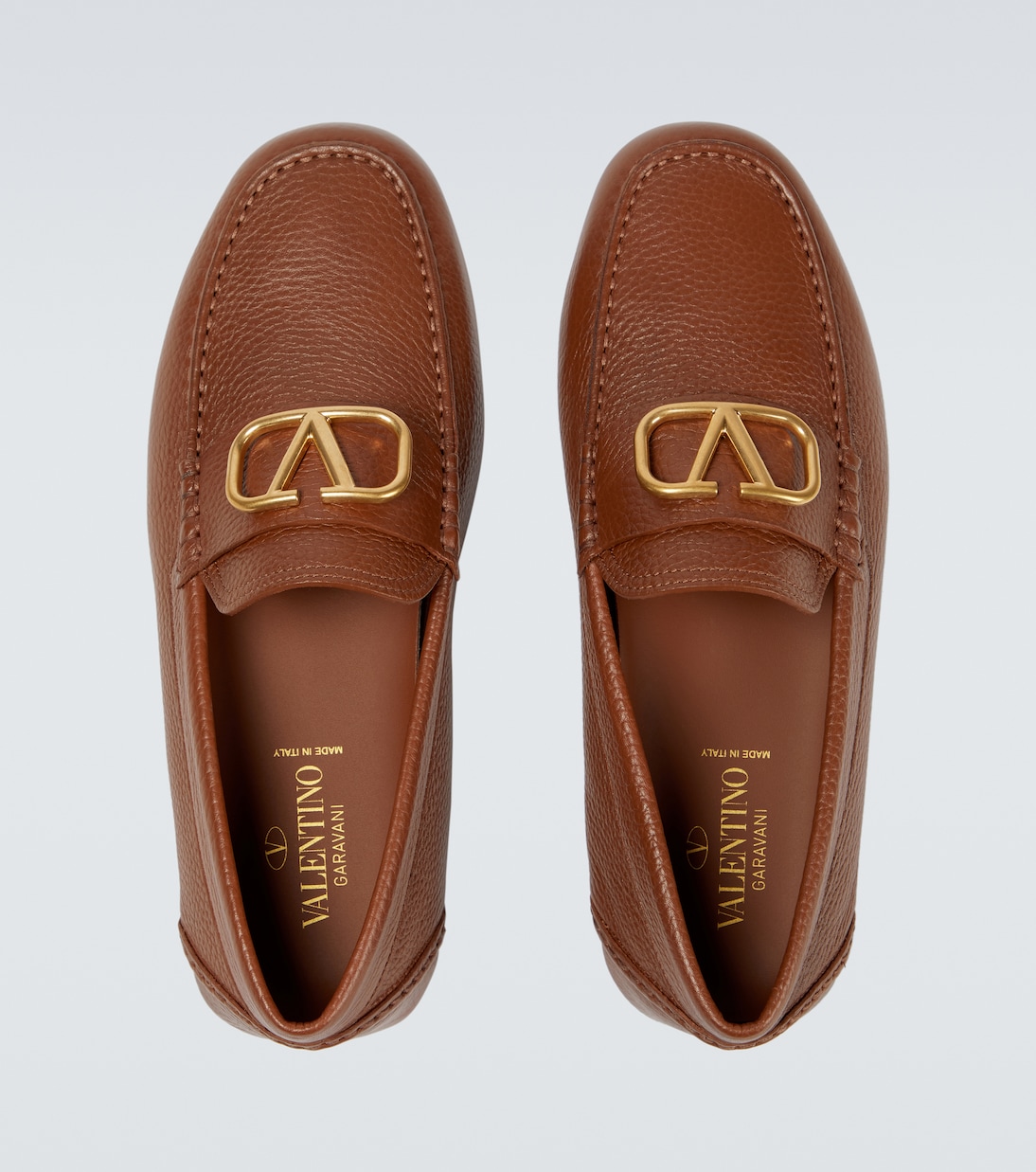 VLogo leather loafers | Valentino Garavani
