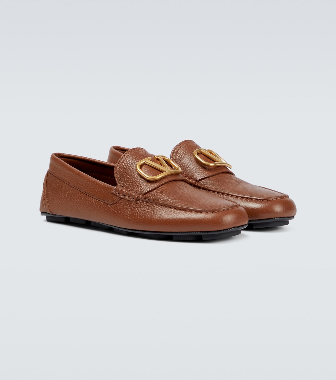 VLogo leather loafers | Valentino Garavani