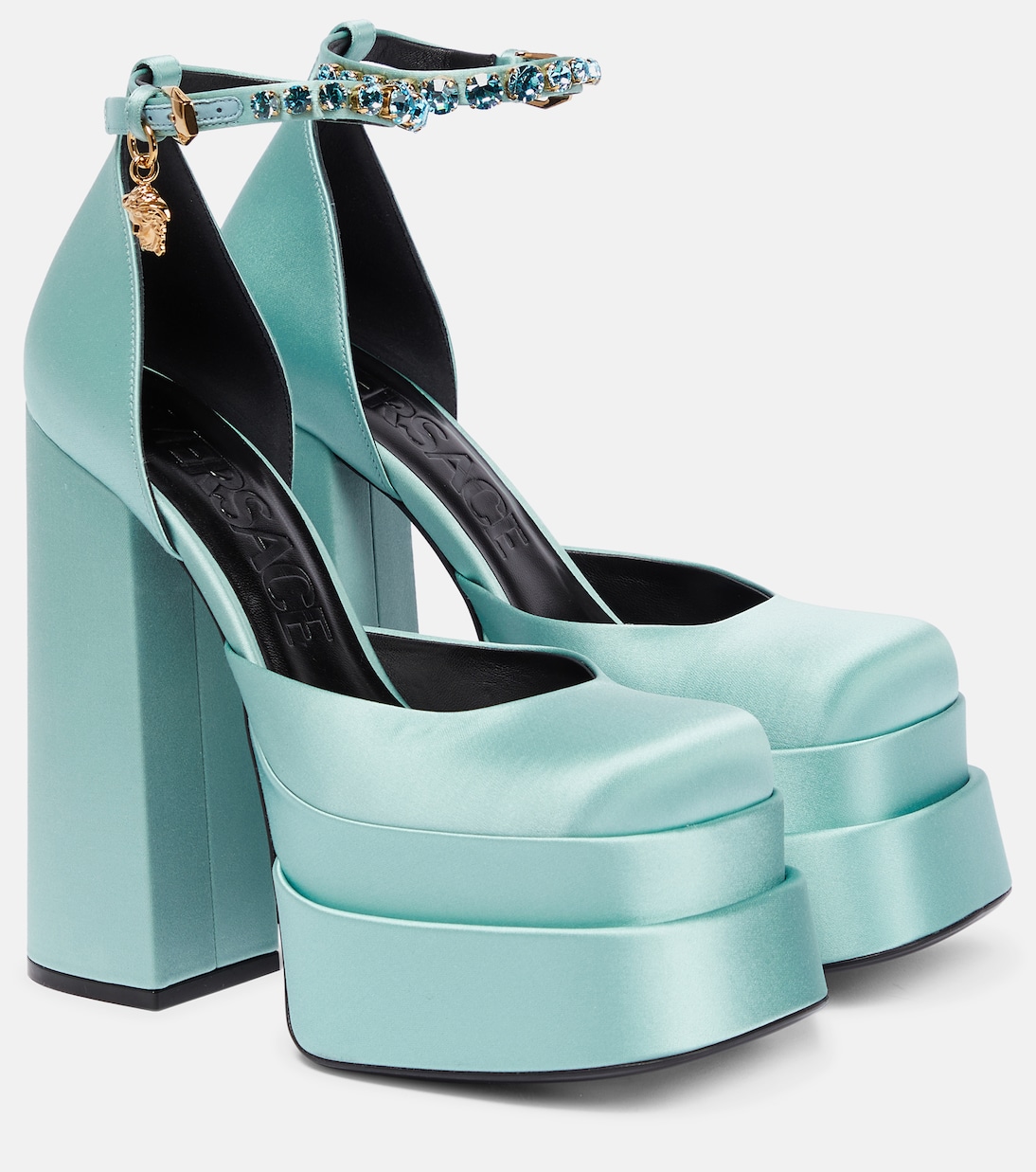 Salones Medusa Aevitas de satén | Versace