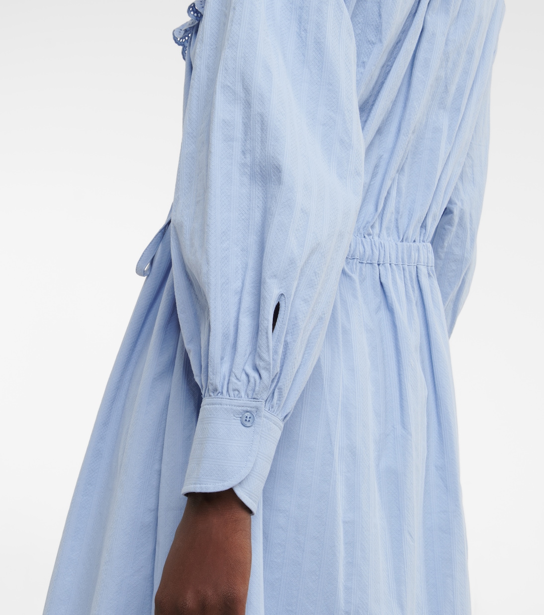 Ruffled cotton poplin shirt dress | See By Chloé