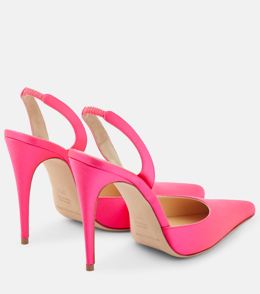 Slingback-Pumps aus Satin | Magda Butrym