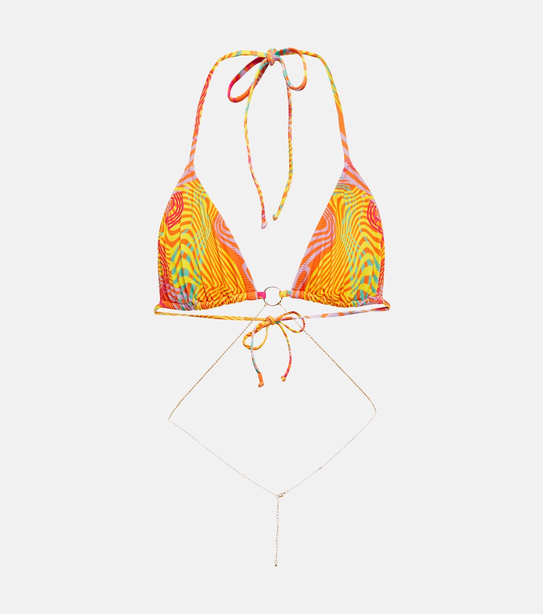 Bedrucktes Bikini-Oberteil Chain | Bananhot