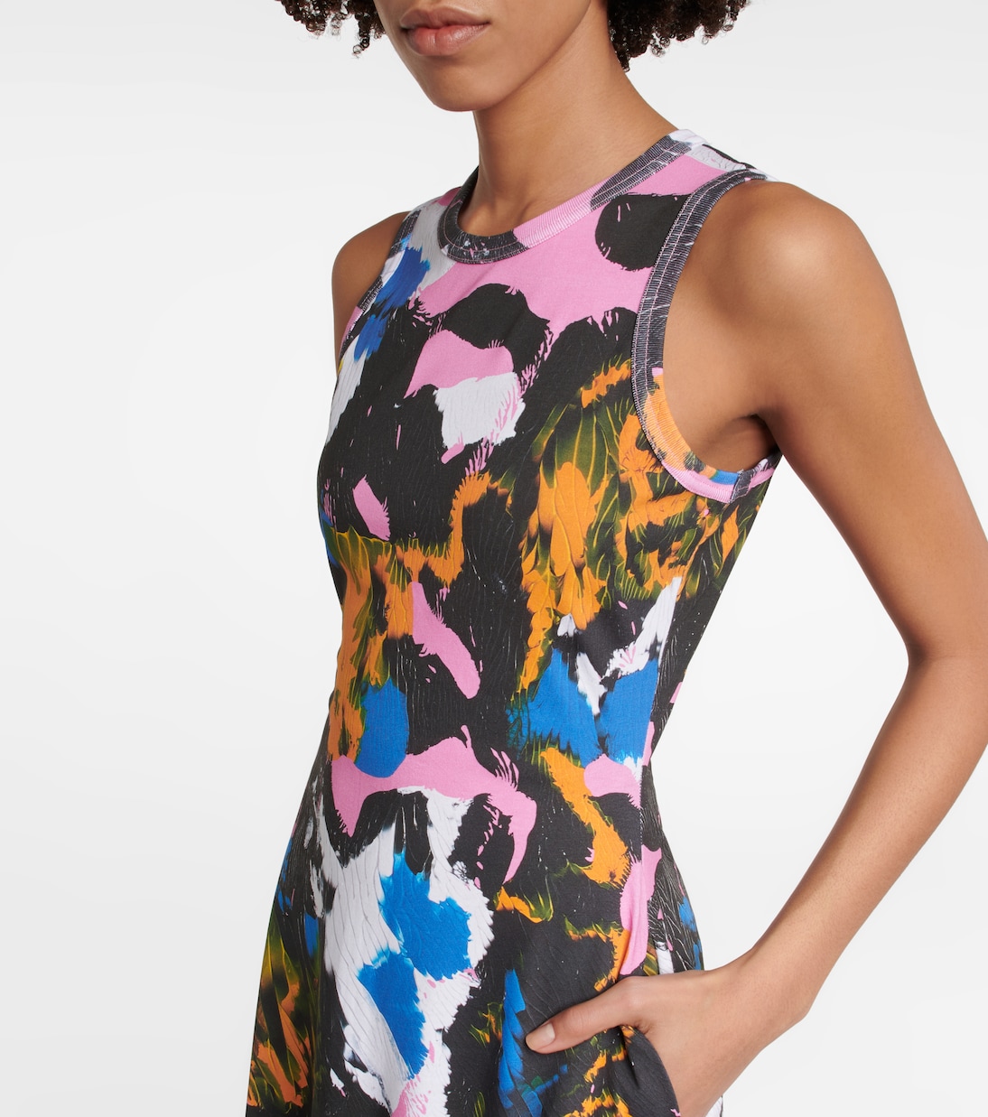 Mindscape Camouflage cotton jersey midi dress | Christopher Kane