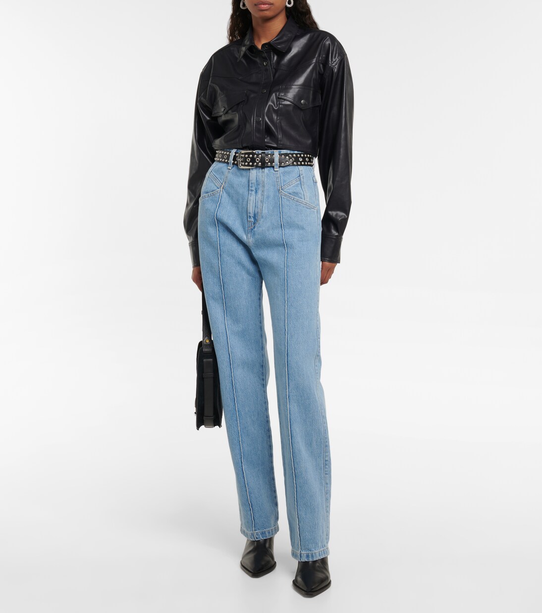 Jean droit Nadege-GZ à taille haute | Isabel Marant