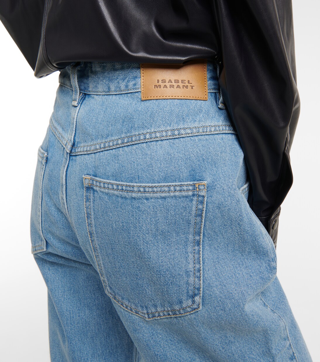 Jean droit Nadege-GZ à taille haute | Isabel Marant