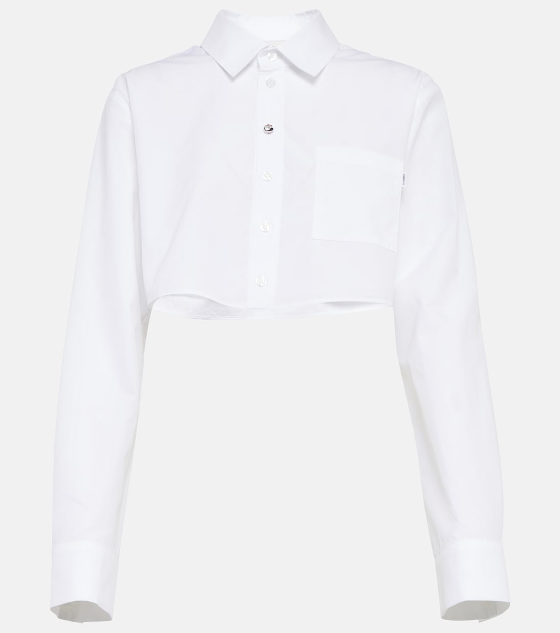Cropped-Hemd aus Baumwolle | Coperni