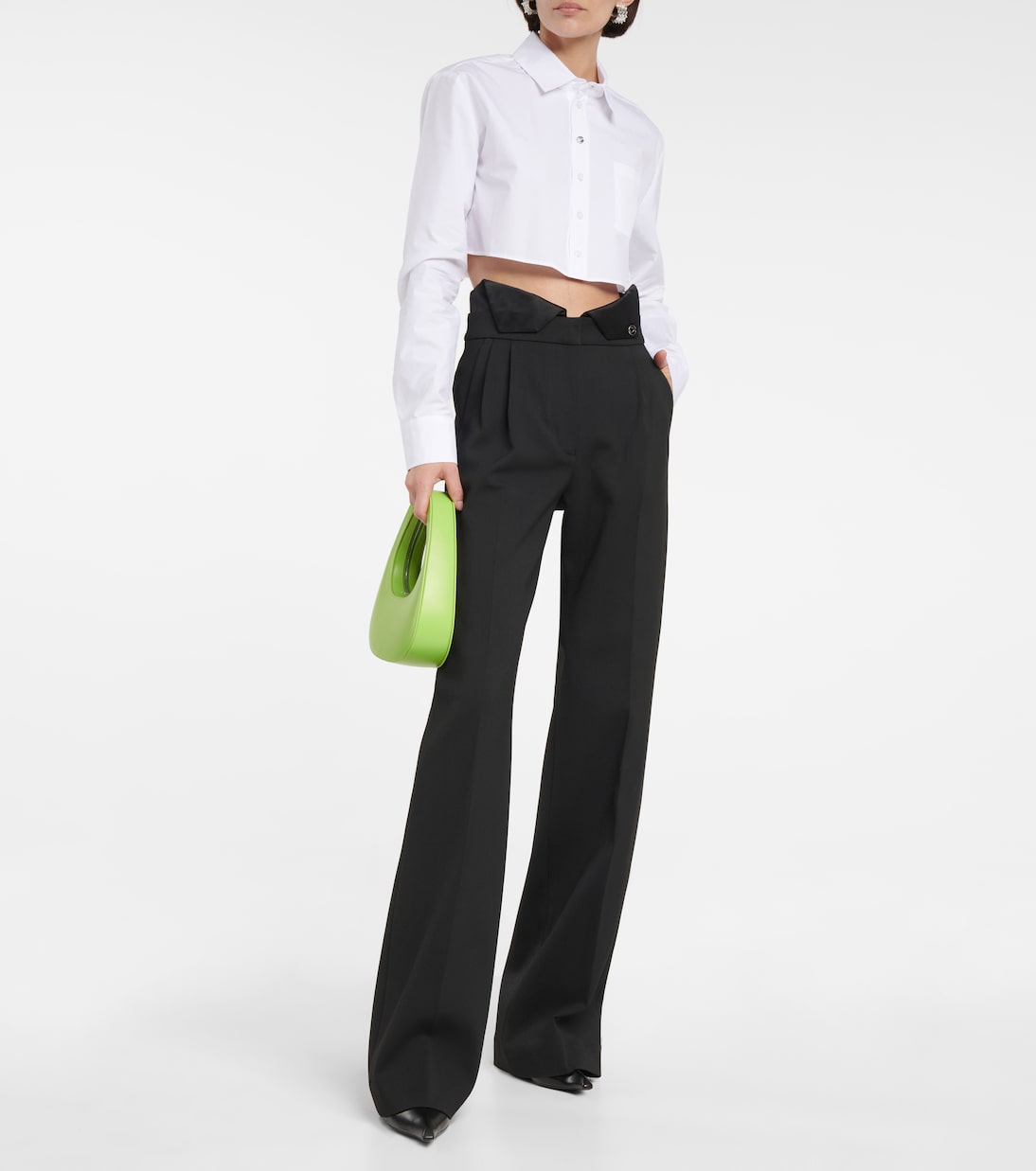 Cropped-Hemd aus Baumwolle | Coperni