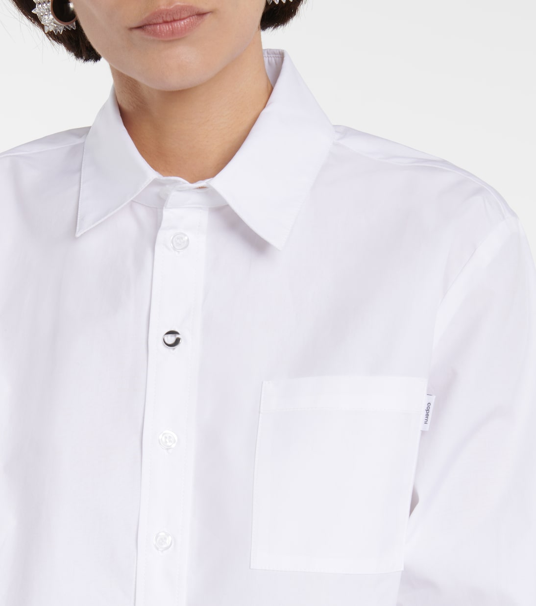 Cropped-Hemd aus Baumwolle | Coperni