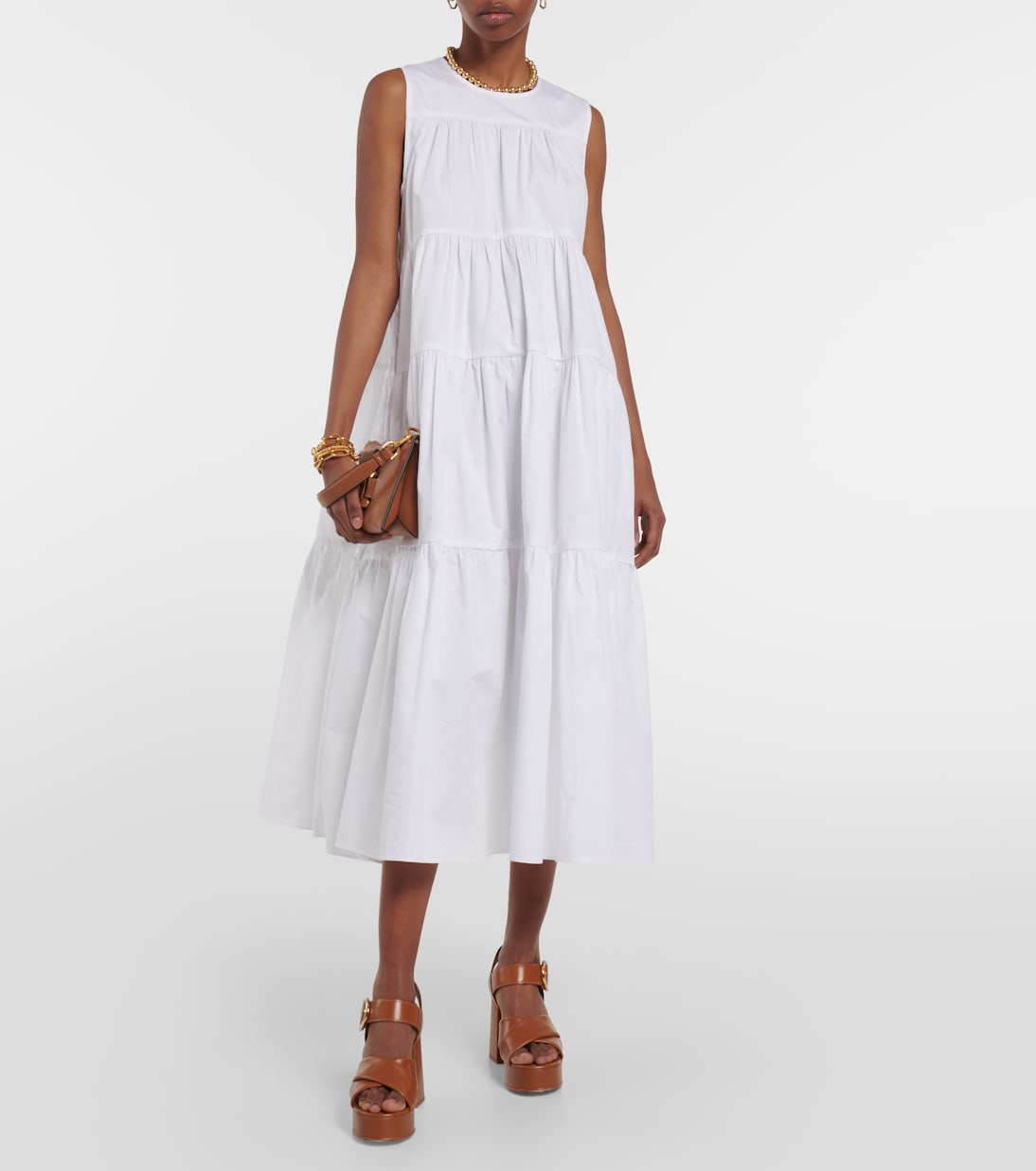 Lyna leather platform sandals | See By Chloé
