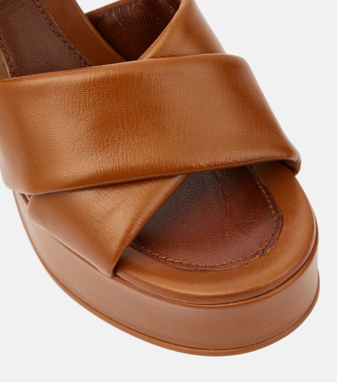 Lyna leather platform sandals | See By Chloé