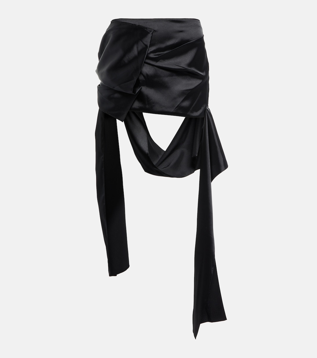 Minifalda de satén drapeada | Acne Studios