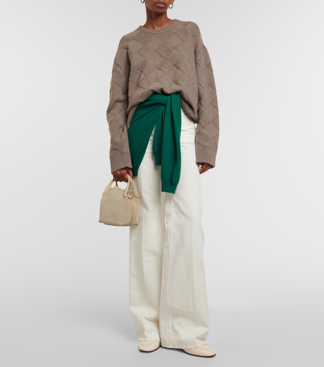 Tote Bale Micro aus Veloursleder | Loro Piana