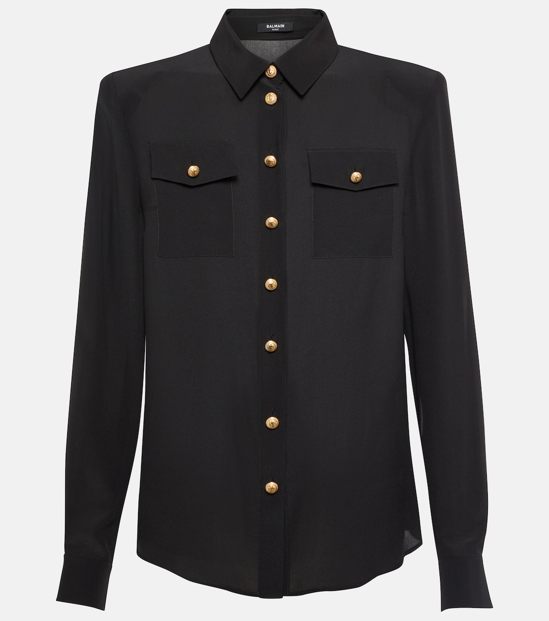 Chemise en crêpe de soie | Balmain