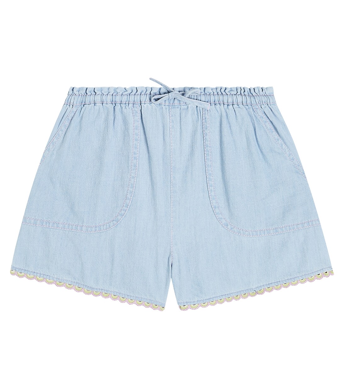 Shorts Halcyon en denim | Zimmermann Kids