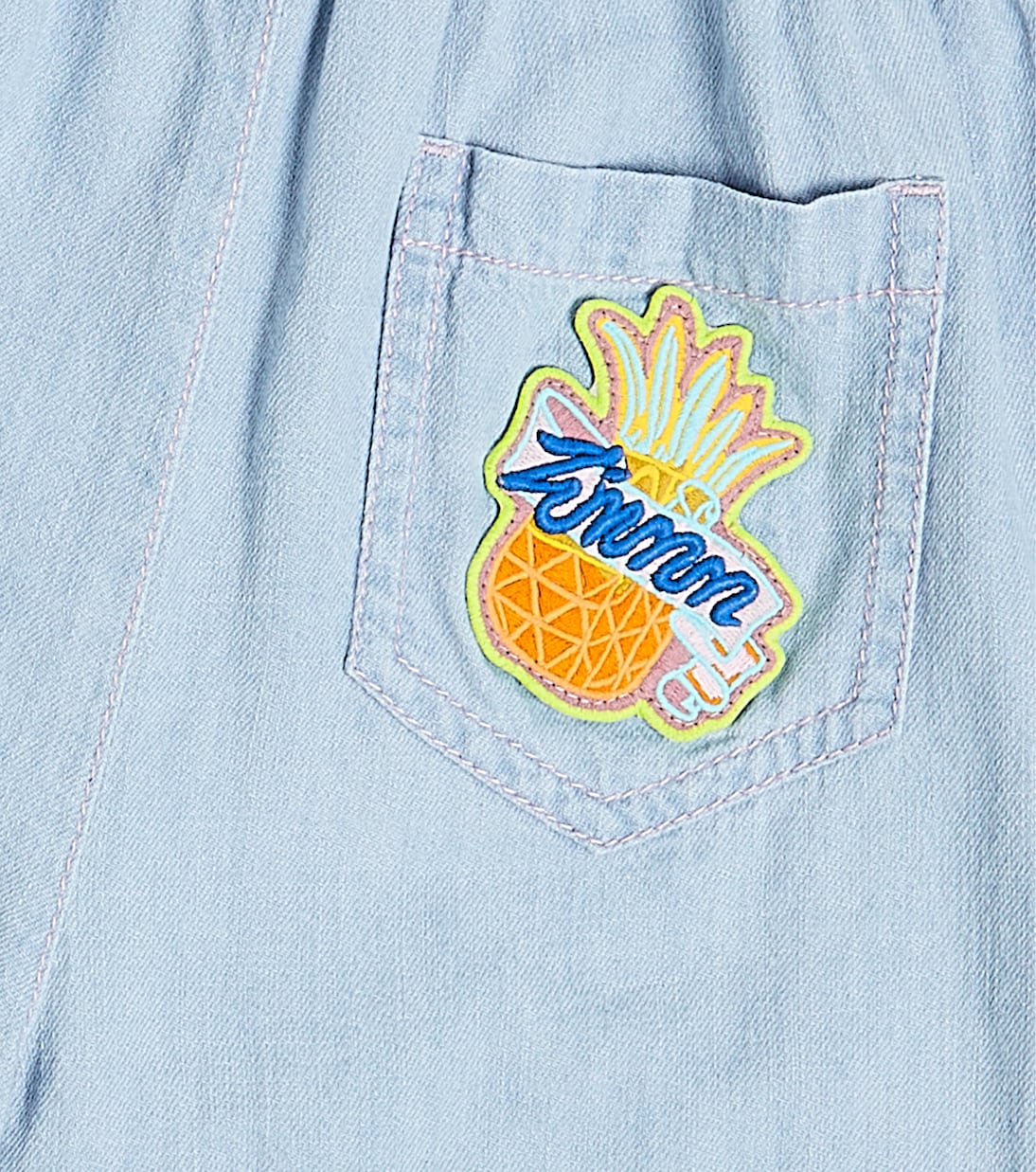 Shorts Halcyon en denim | Zimmermann Kids
