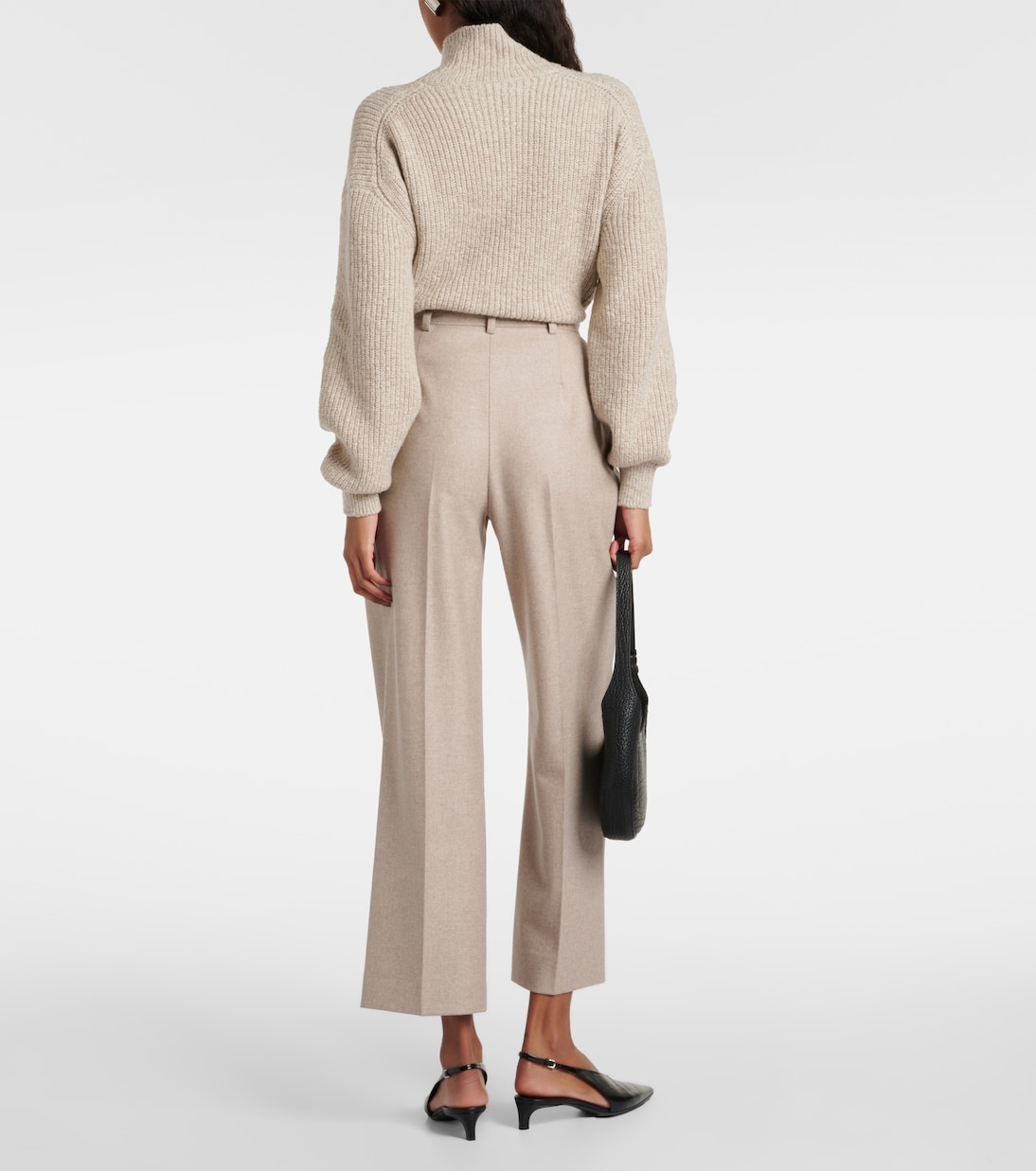 High-Rise-Hose aus Wolle und Kaschmir | Loro Piana