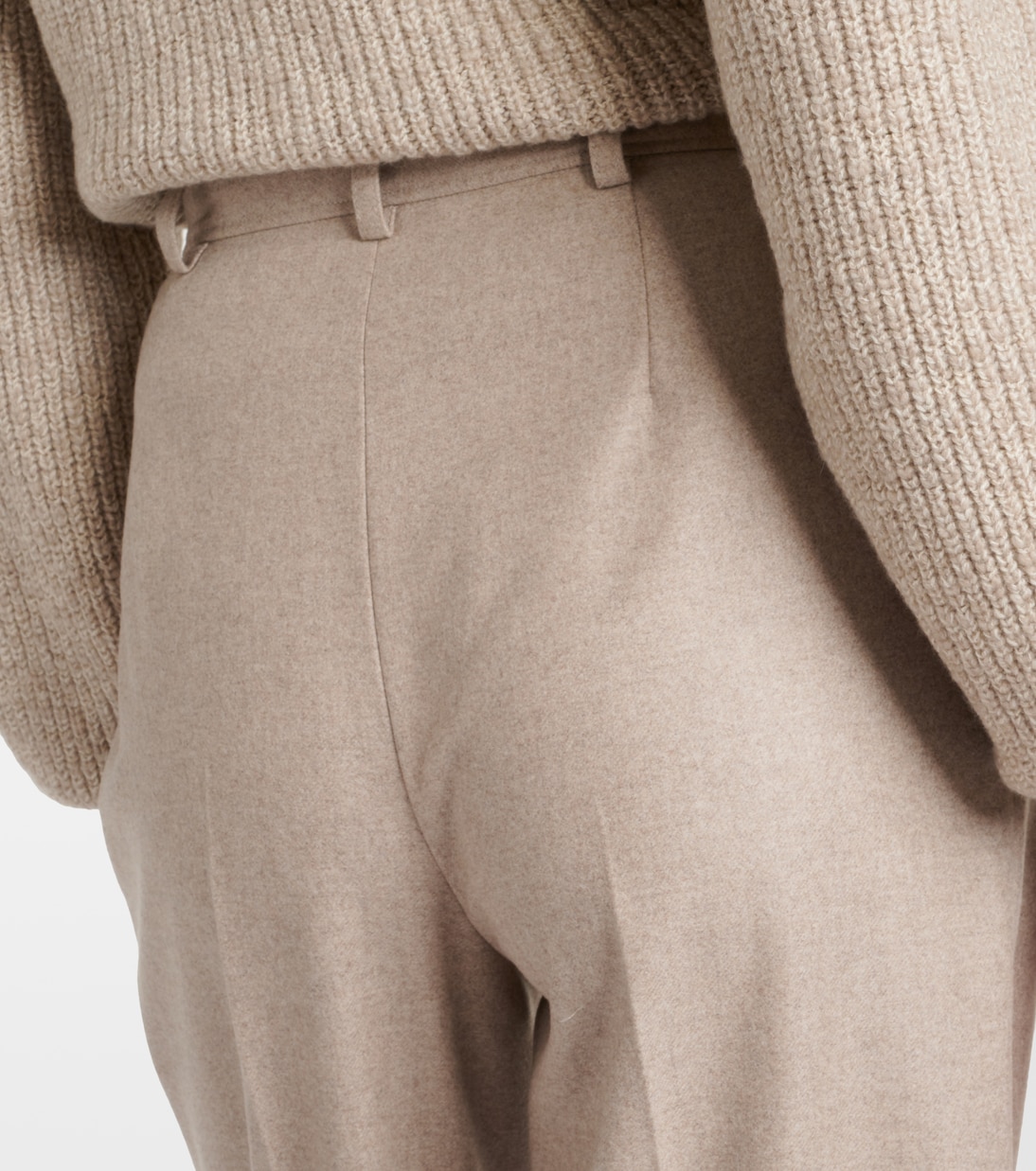 High-Rise-Hose aus Wolle und Kaschmir | Loro Piana