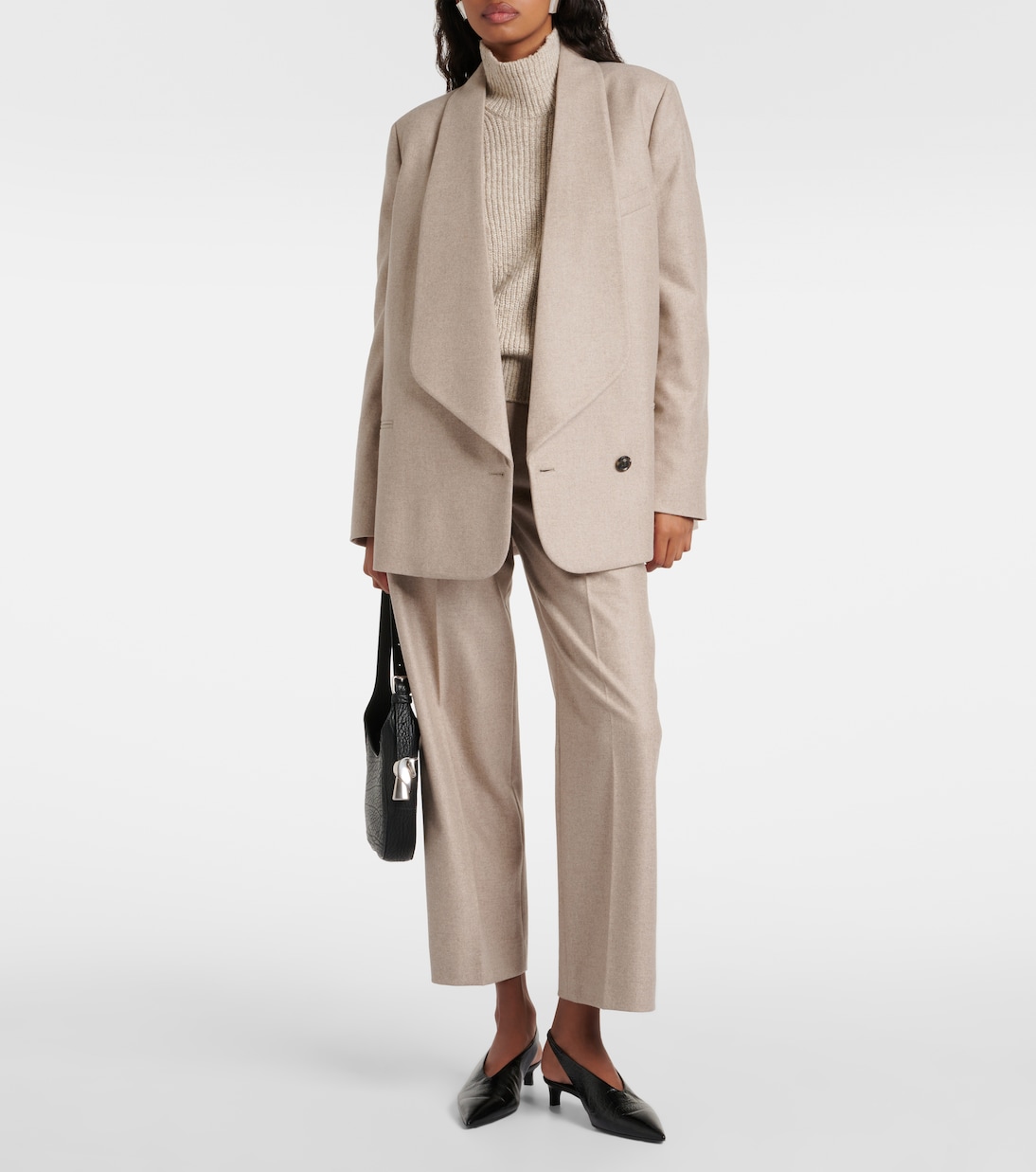 High-Rise-Hose aus Wolle und Kaschmir | Loro Piana