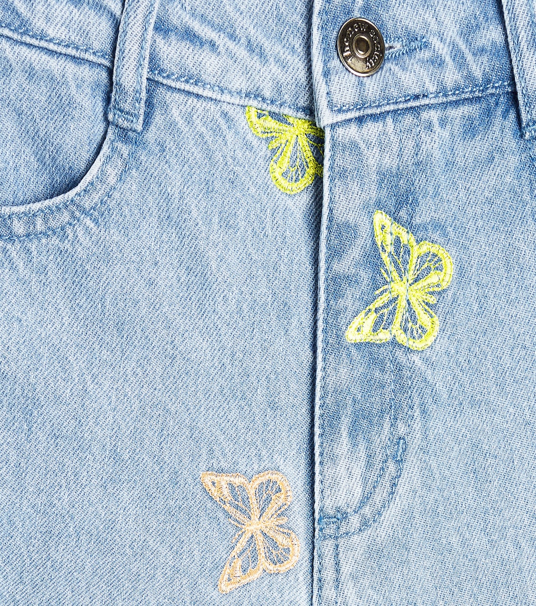 Shorts Burbank de denim bordados | The New Society
