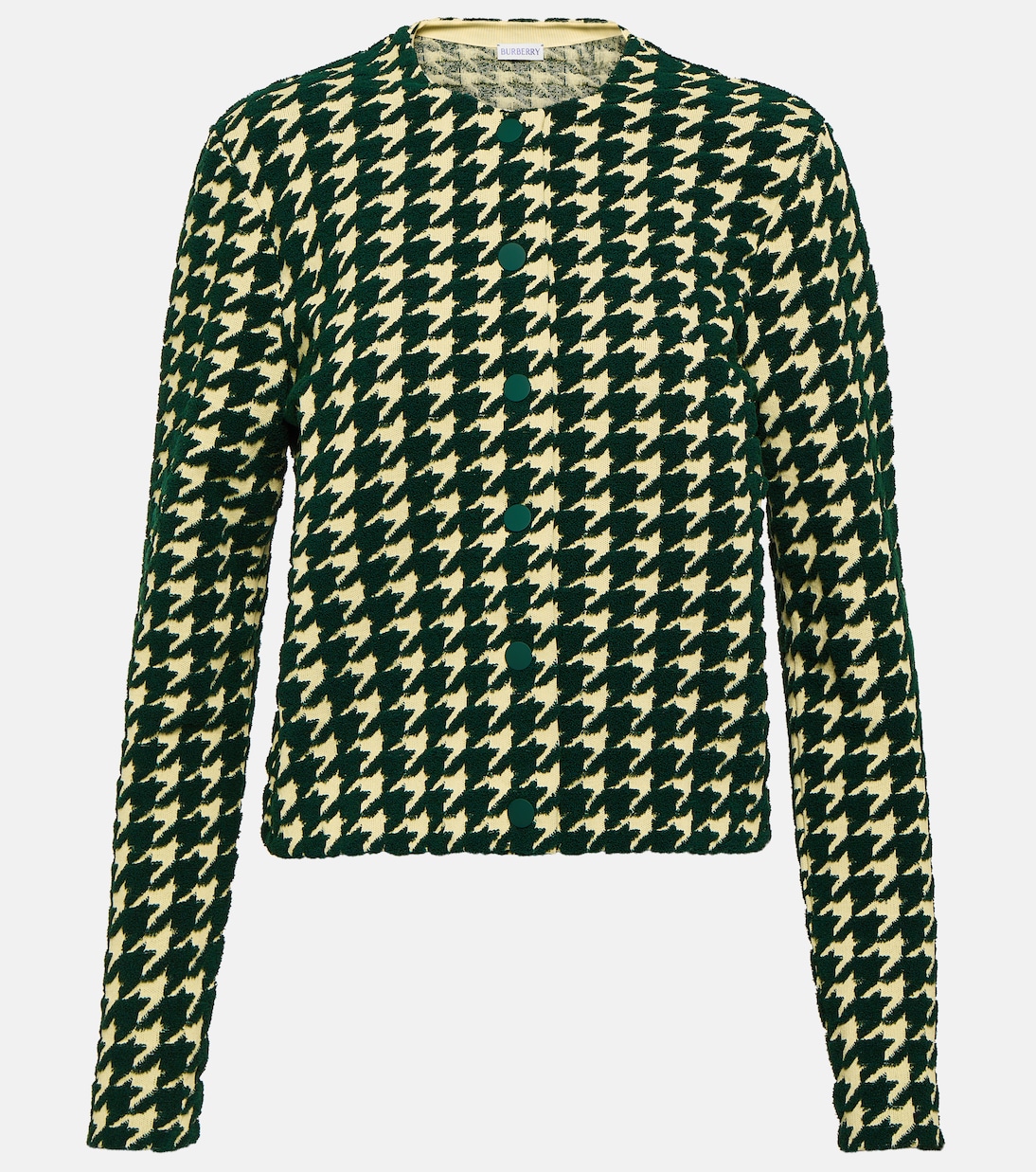 Cardigan en coton mélangé à carreaux | Burberry