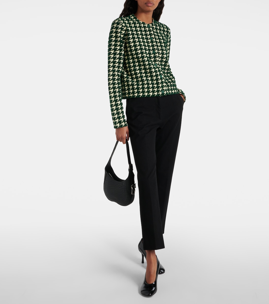Cardigan en coton mélangé à carreaux | Burberry