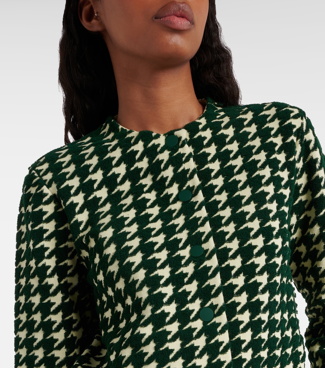 Cardigan en coton mélangé à carreaux | Burberry