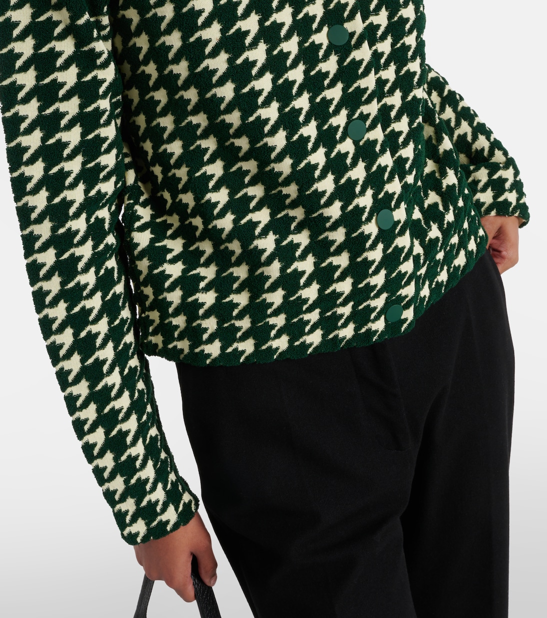 Cardigan en coton mélangé à carreaux | Burberry