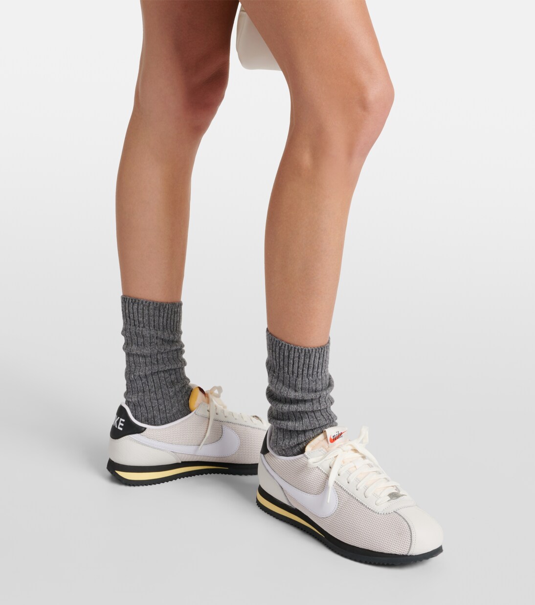 Cortez leather-trimmed sneakers | Nike
