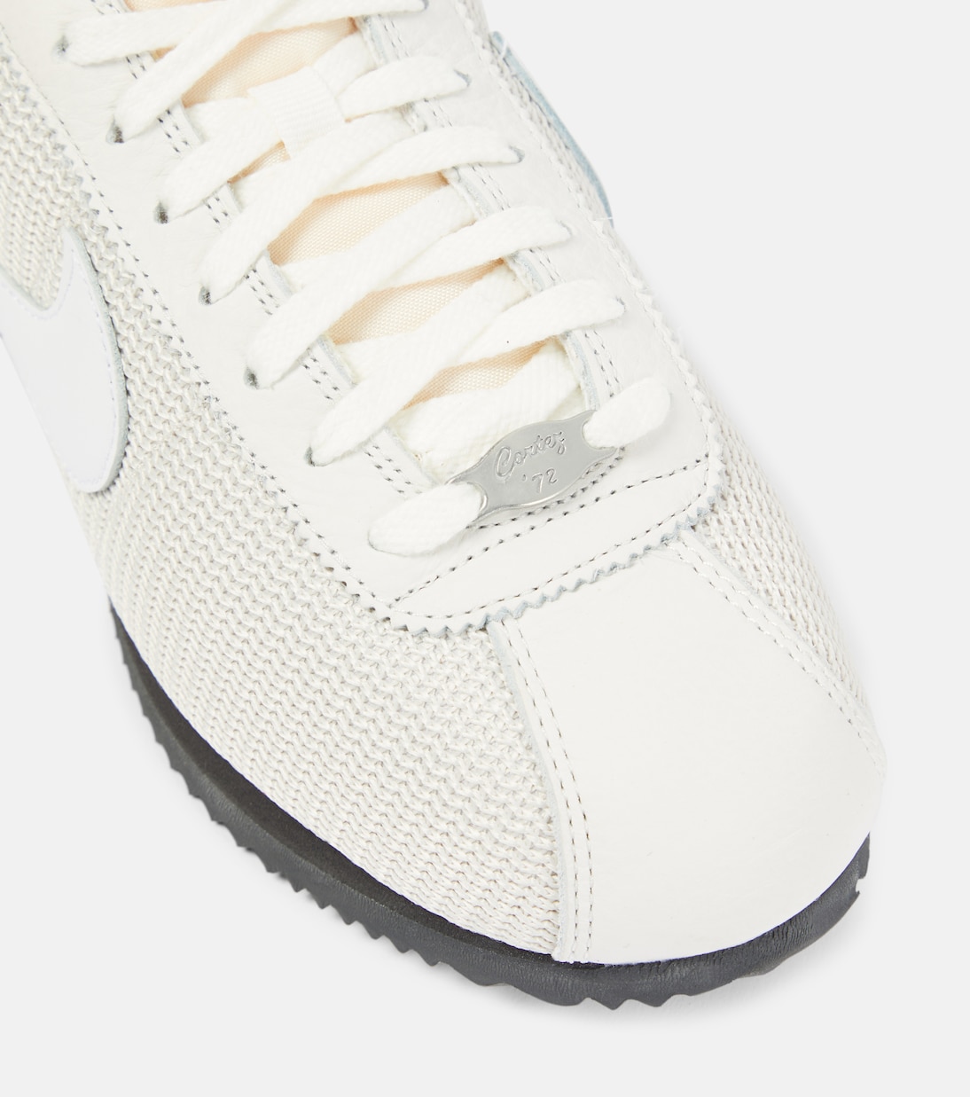 Cortez leather-trimmed sneakers | Nike
