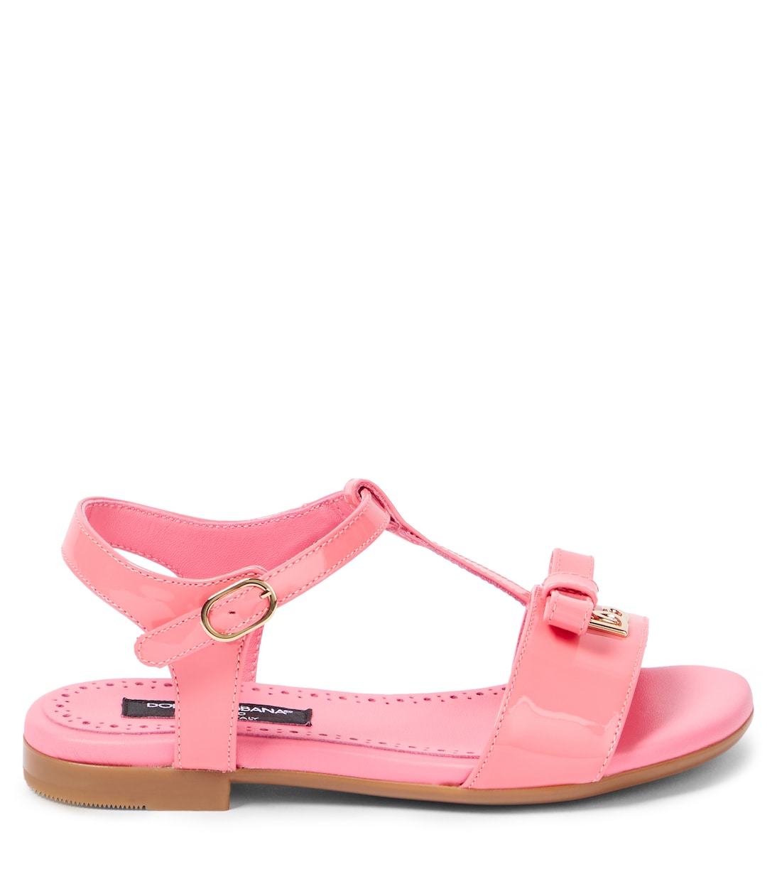 Sandalias de charol con lazo | Dolce&Gabbana Kids