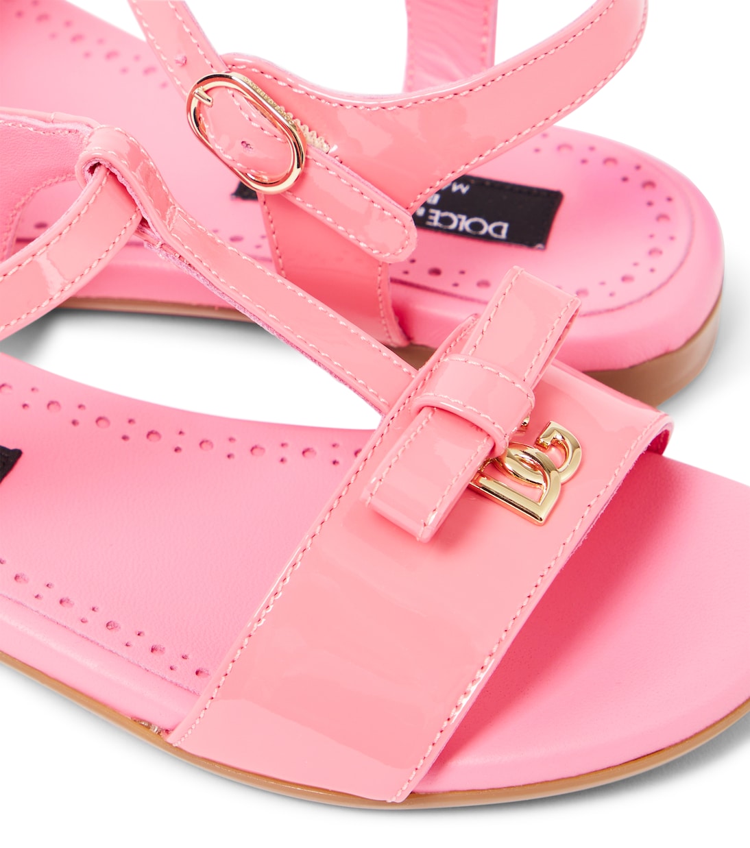 Sandalias de charol con lazo | Dolce&Gabbana Kids