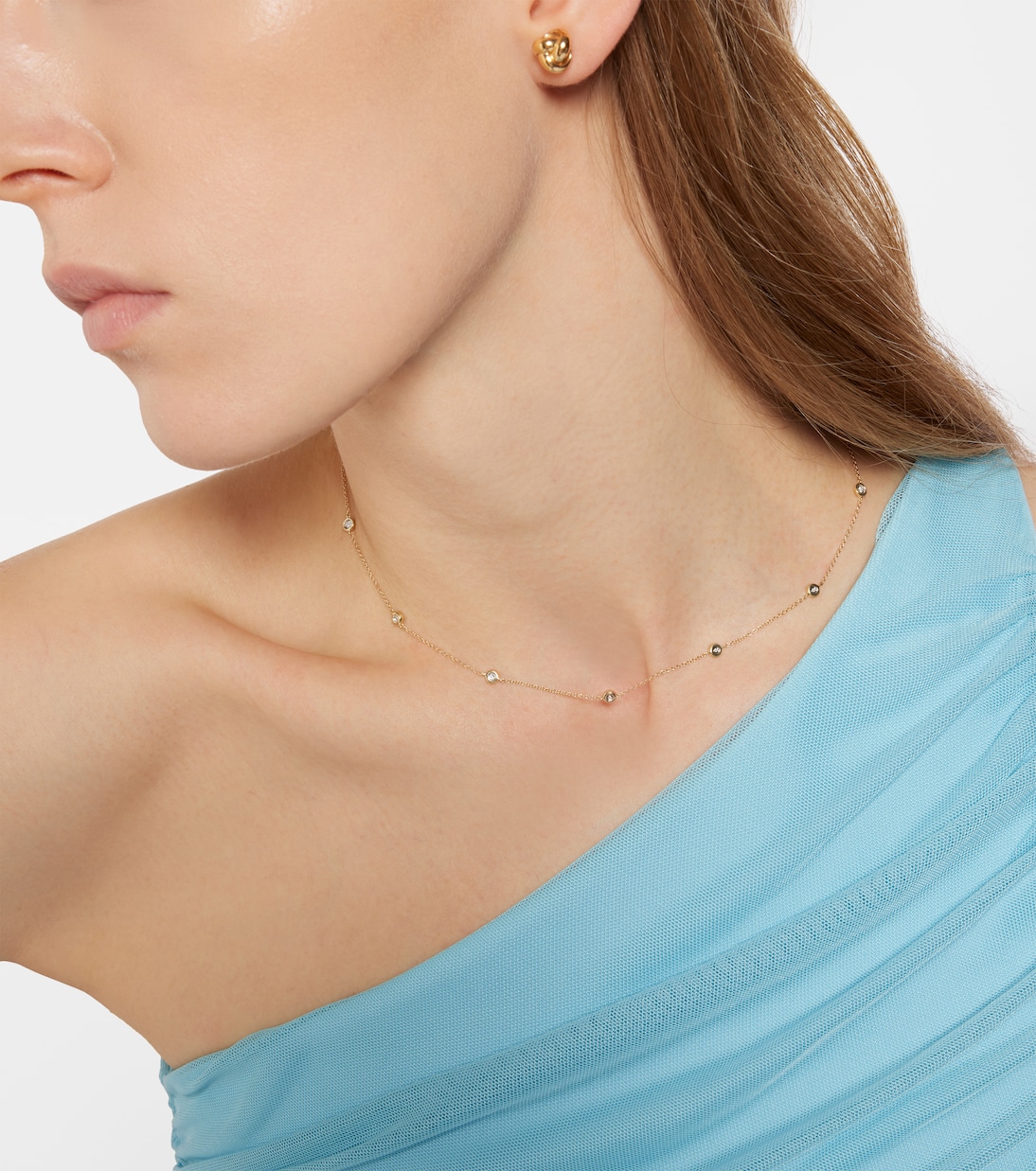 Collana in oro 10kt con Diamanti 