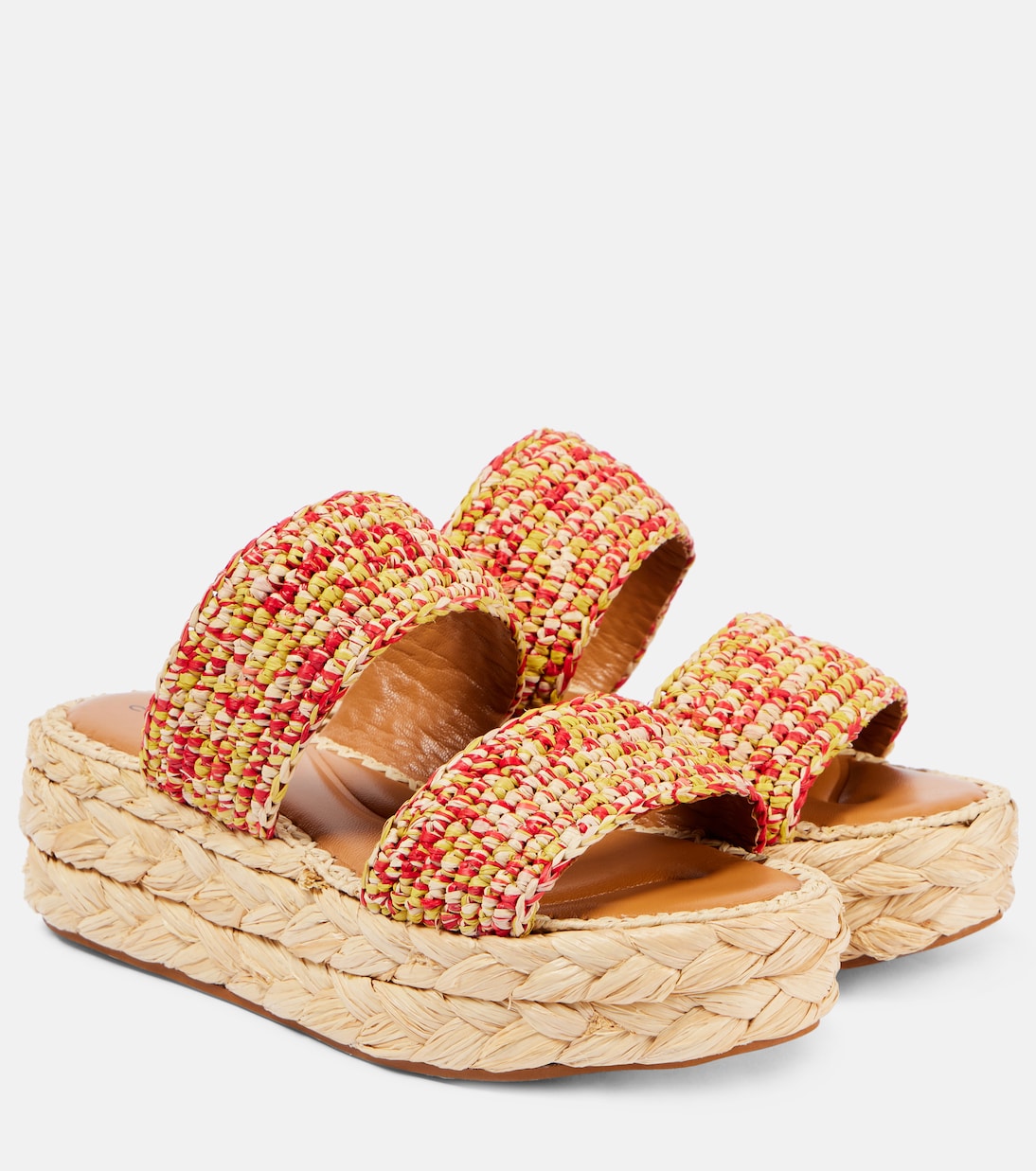Arlene 2 raffia platform sandals | Clergerie