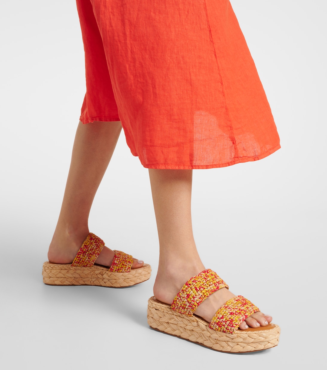 Arlene 2 raffia platform sandals | Clergerie