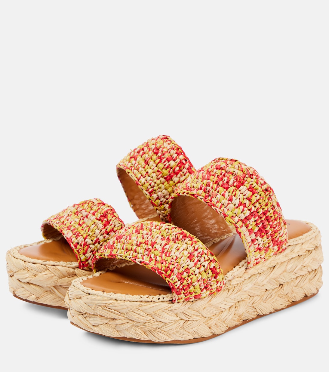 Arlene 2 raffia platform sandals | Clergerie