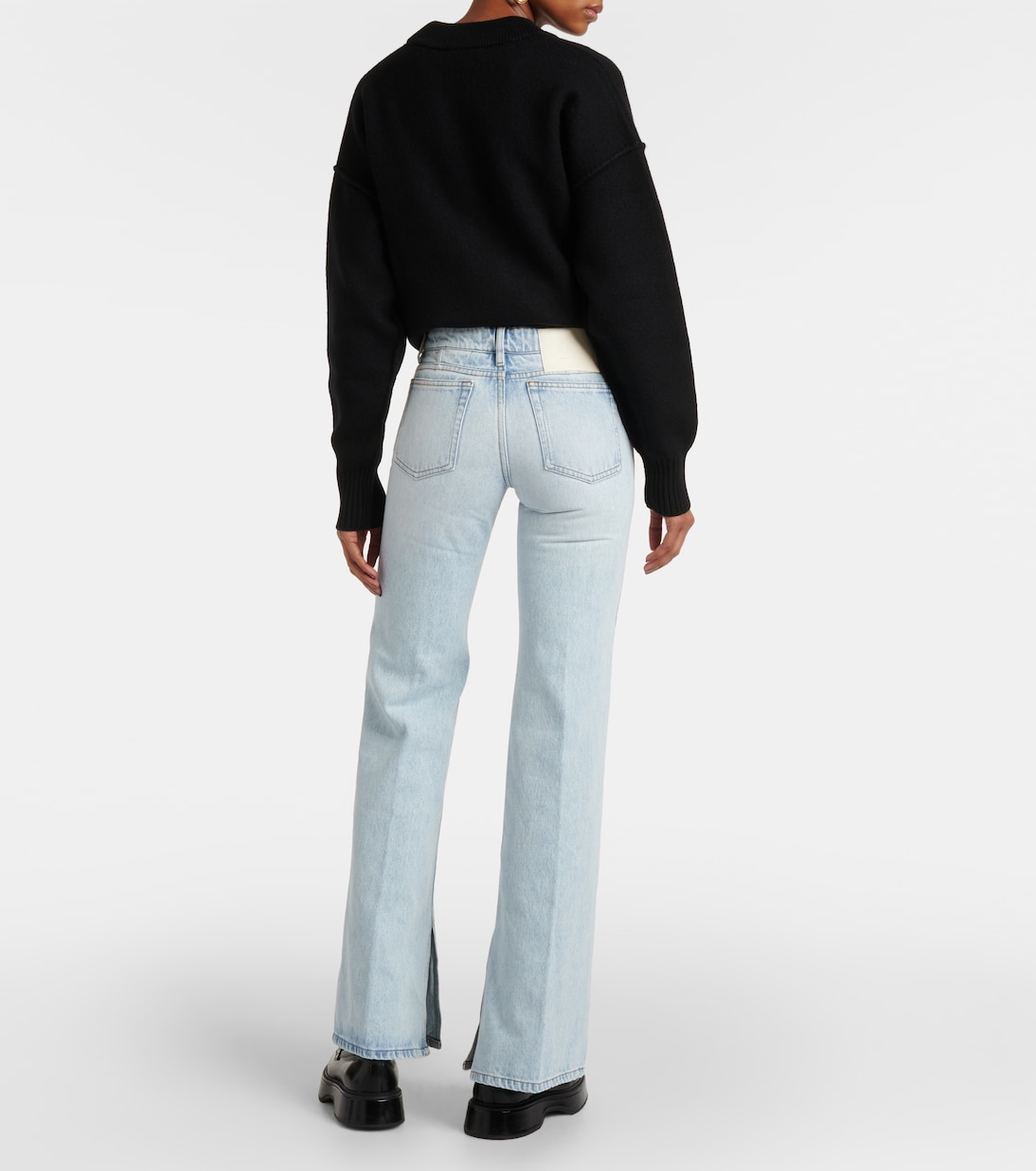 Split-hem flared jeans | Ami Paris