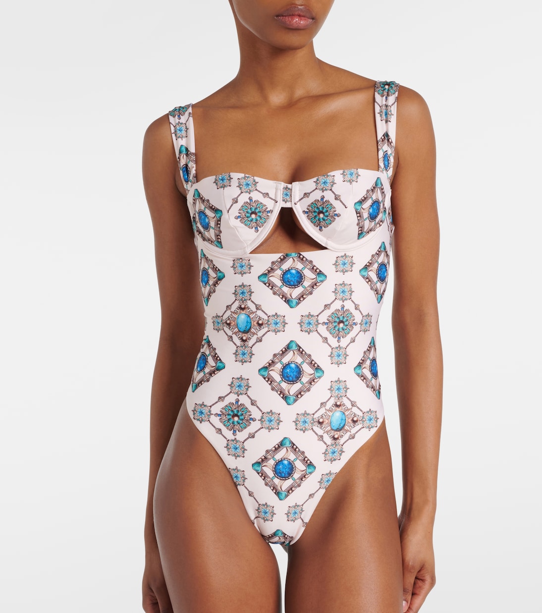 Costume intero Citrino Platero con cut-out | Agua by Agua Bendita