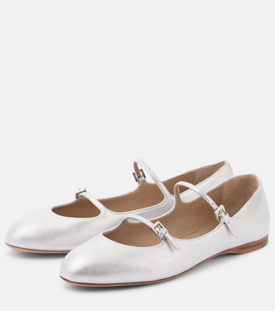 Circus metallic leather Mary Jane flats | Max Mara