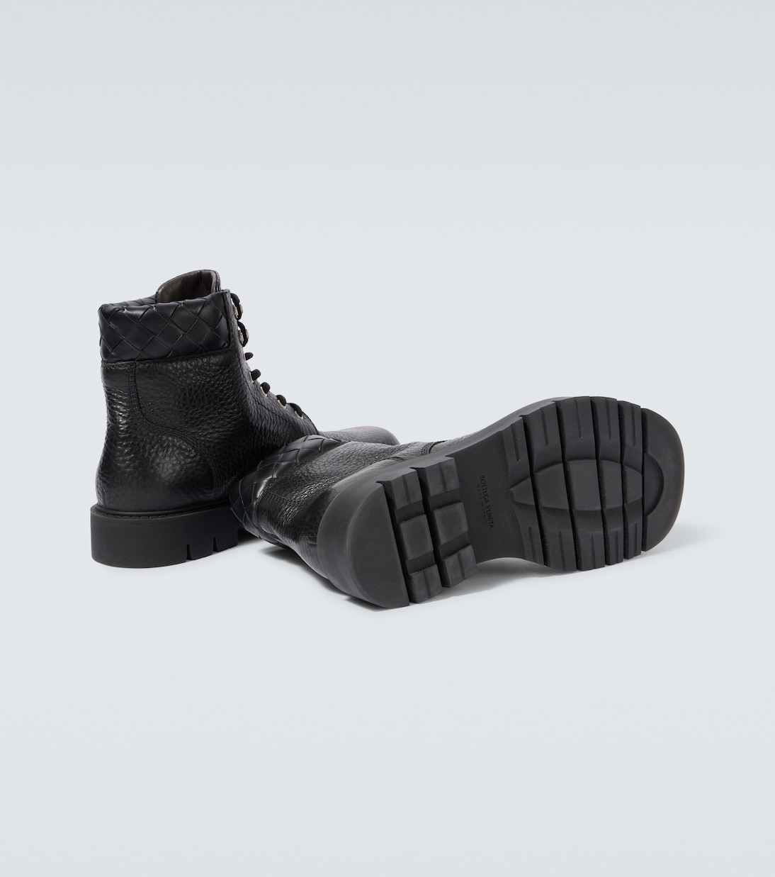Botas con cordones Haddock de piel | Bottega Veneta