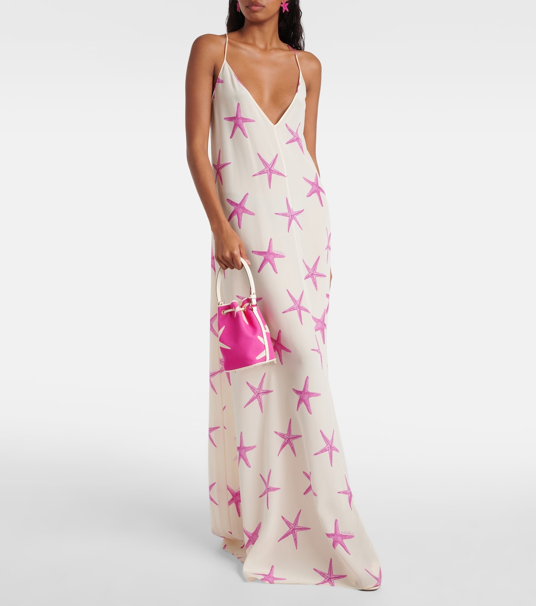 Bucket-Bag VLogo Starfish Mini aus Canvas | Valentino Garavani