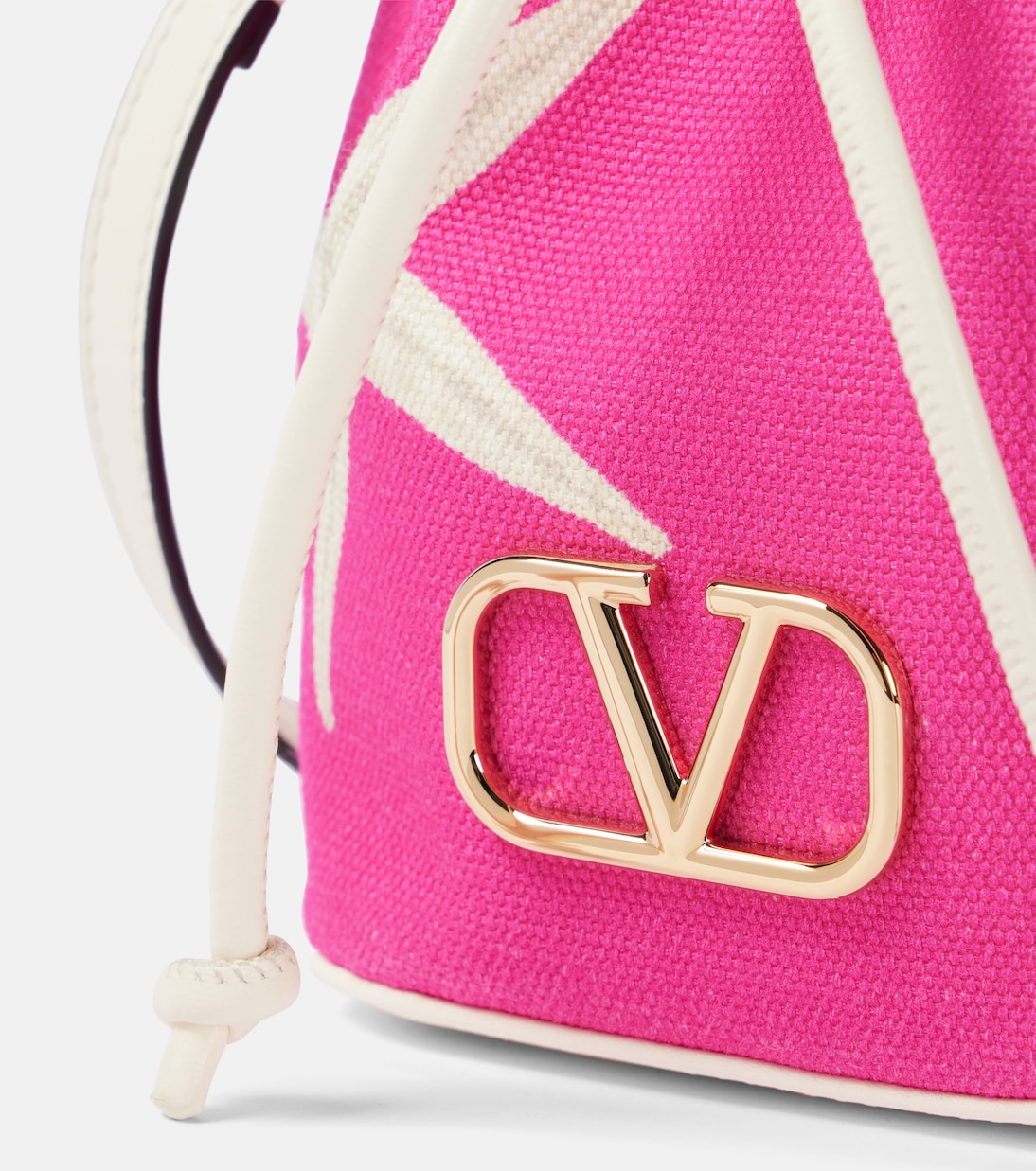 Bucket-Bag VLogo Starfish Mini aus Canvas | Valentino Garavani