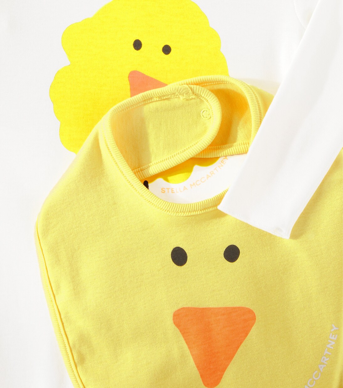 Baby cotton jersey onesie and bib set | Stella McCartney Kids
