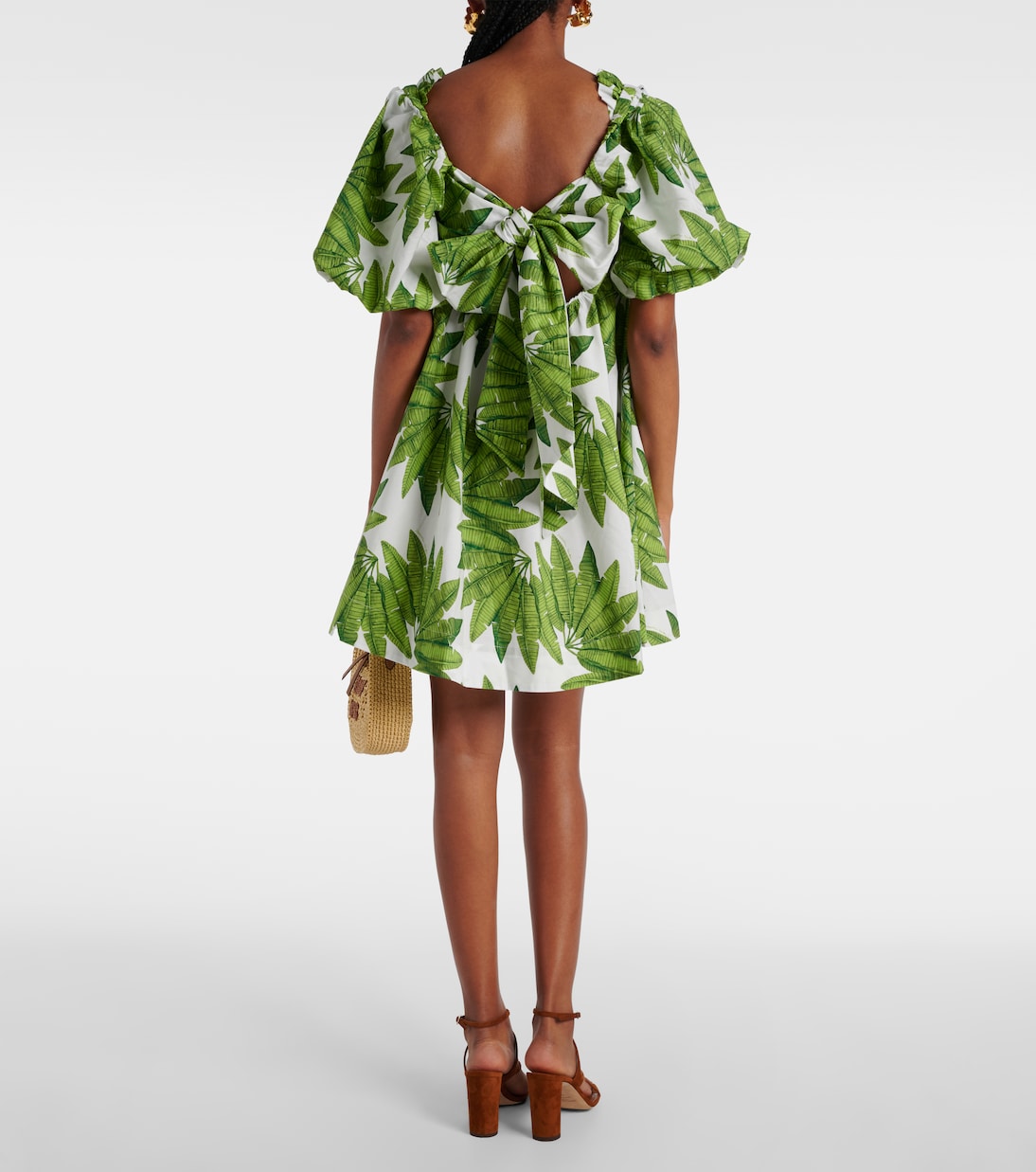 Palms Fan cotton minidress | Farm Rio