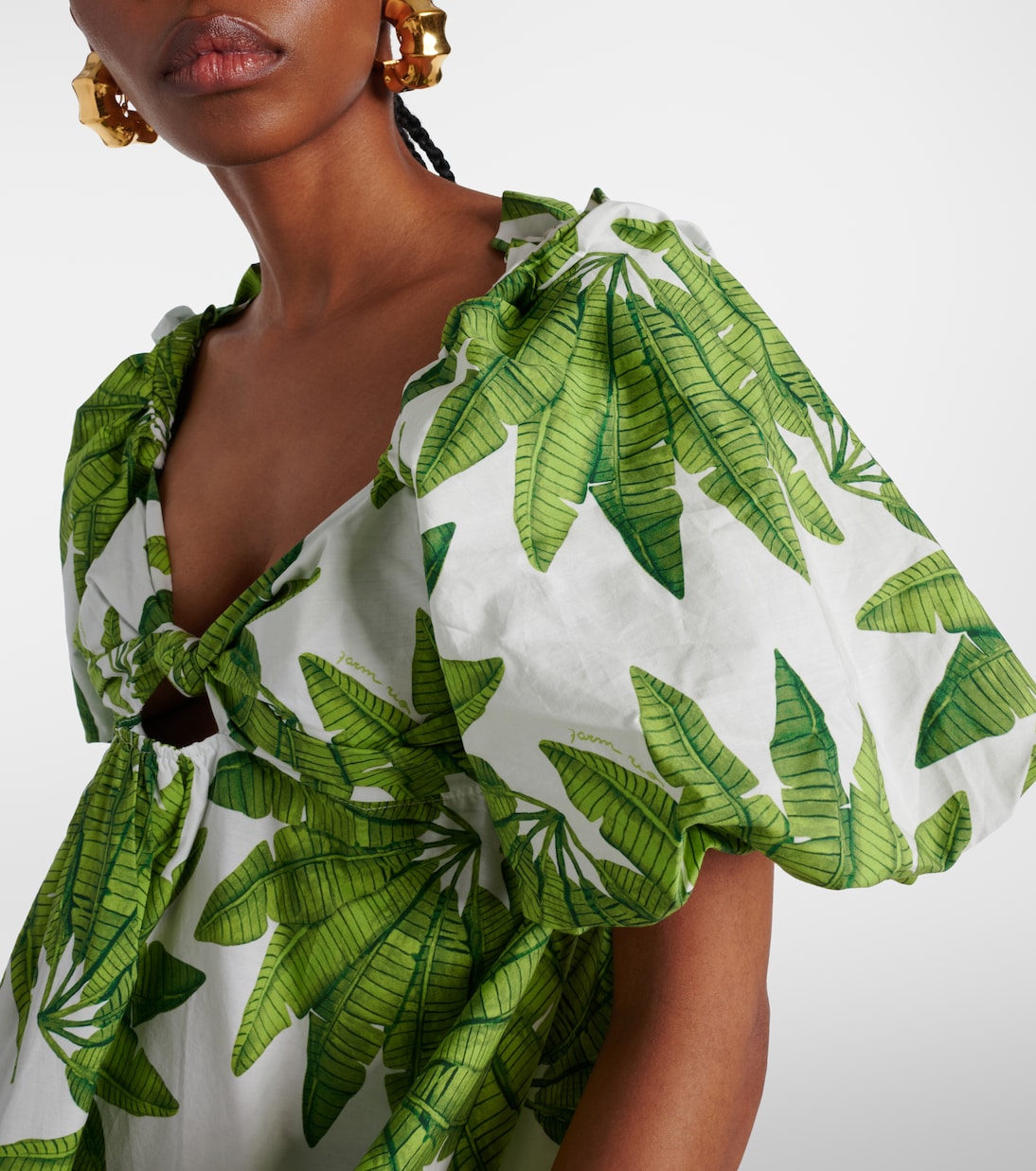 Palms Fan cotton minidress | Farm Rio
