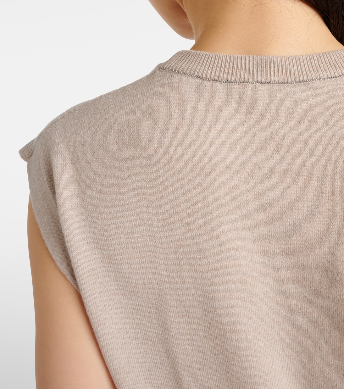 Pull sans manches en cachemire | Brunello Cucinelli