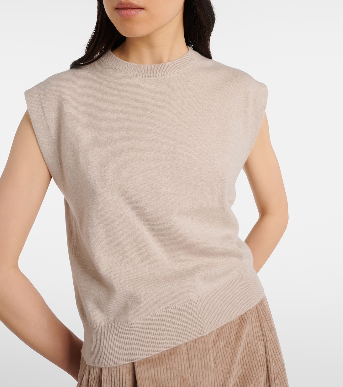 Pull sans manches en cachemire | Brunello Cucinelli