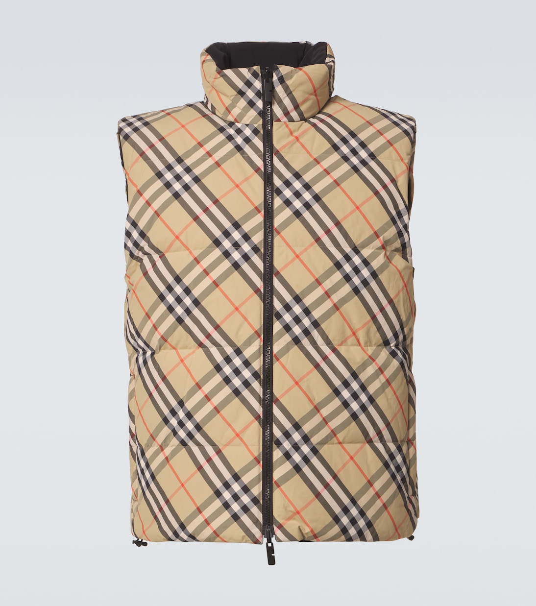 Chaleco de plumas con Burberry Check | Burberry
