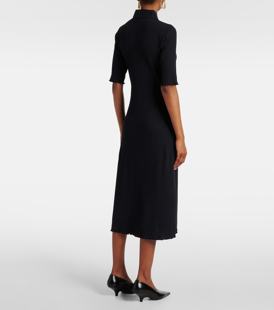 Polokleid aus Rippstrick | Vince